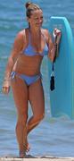 Christine Taylor  - wearing a bikini at a beach in Hawaii 07/07/13