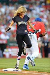 Marisa Miller at the MLB All Star Game Celebrity Softball Game - Hot Celebs Home