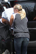 Malin Akerman  - booty in jeans at LAX Arport in LA 08/02/13