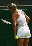 Maria Sharapova wearing new Nike outfit at 2008 Wimbledon Championships