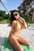 Janessa B - Yellow Bikini Beach-h23bou0apd.jpg